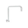 Round Rectangle Curved Shower Arm 400mm Chrome - RJ Bathroom