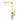 Ruki Brushed Gold Kitchen Sink Mixer, front view