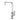 Ruki Brushed Nickel Kitchen Sink Mixer, front view
