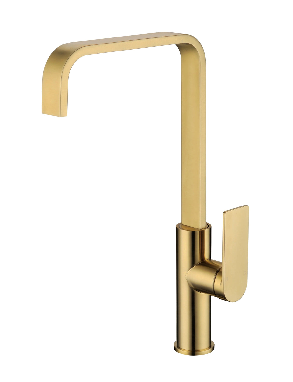 Ruki Gooseneck Tall Sink Mixer Brushed Gold - RJ Bathroom