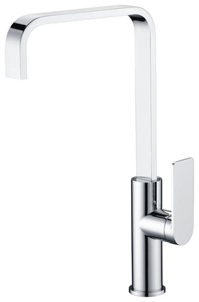 Ruki Gooseneck Tall Sink Mixer Chrome - RJ Bathroom