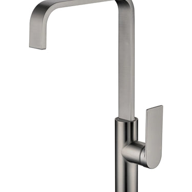 Ruki Gun Metal Kitchen Sink Mixer, front view