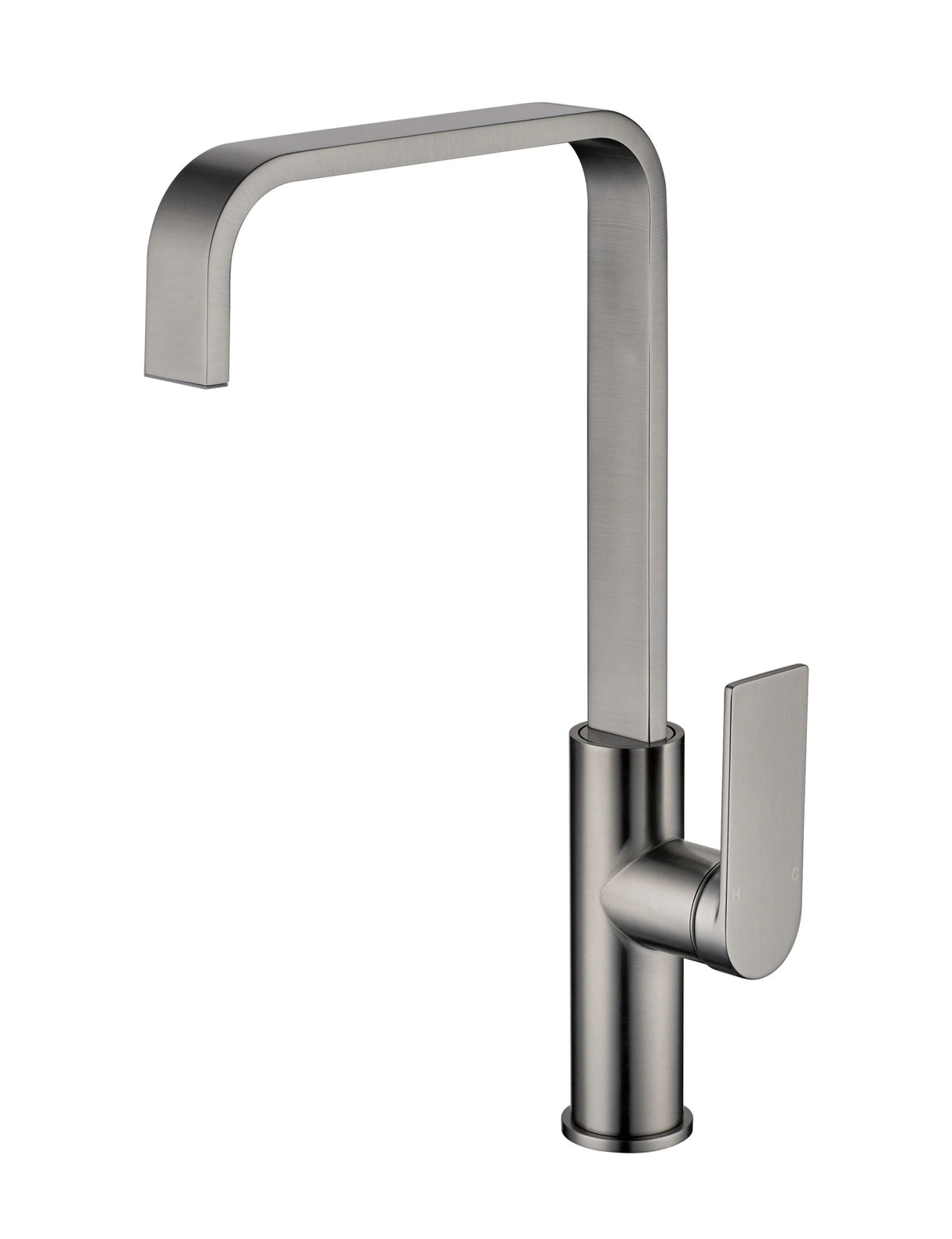 Ruki Gooseneck Tall Sink Mixer Gun Metal - RJ Bathroom