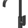 Ruki Gooseneck Tall Sink Mixer Matt Black - RJ Bathroom