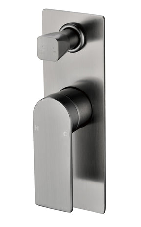 Ruki Wall Mixer with Diverter Gunmetal - RJ Bathroom