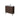Scandinavia 900x360mm Walnut Timber Slimline Freestanding Vanity 45-degree side view, drawers on the right - RJ Bathroom