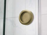 Covey Brushed Gold Frameless Sliding Wall to Wall Shower Screen