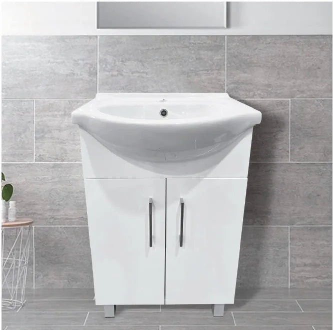 Semi-Recessed Two Doors Vanity 650mm