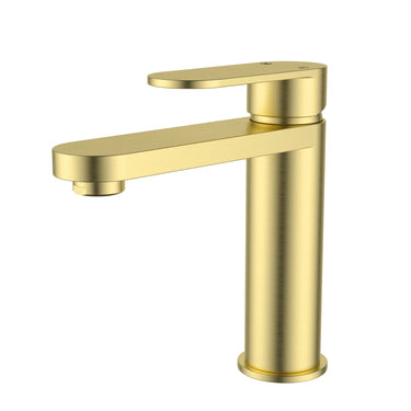Sora Brushed Gold Basin Mixer Tap for Vanity - RJ Bathroom