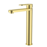 Sora Tall Basin Mixer Brushed Gold - RJ Bathroom