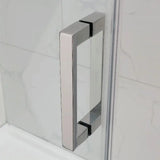 Covey Brushed Nickel Frameless Sliding Wall to Wall Shower Screen