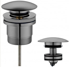 Pop Up Waste Universal Basin Brushed Gun Metal - BW099-GM - RJ Bathroom