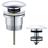 Pop Up Waste Universal Basin Chrome - BW099 - RJ Bathroom