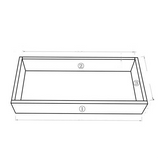 Vanity Kickboard 600mm/750mm/900mm/1200mm/1500mm - RJ Bathroom